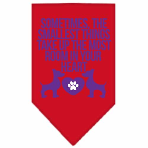 Smallest Things Screen Print Bandana Red Large